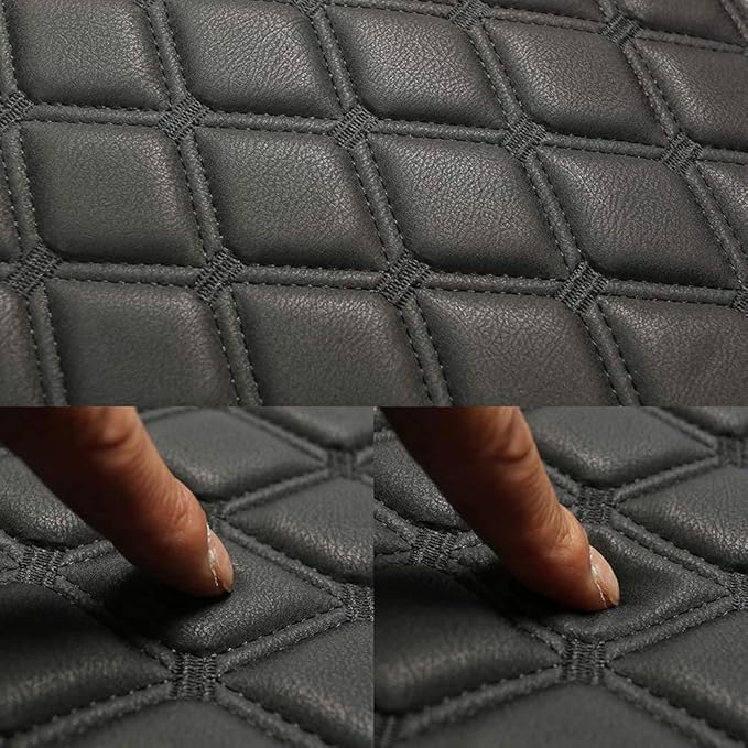 Black Panther 1 Piece PU Car Seat Cover Front Seat Protector Compatible with 90% Vehicles,Embroidery,Anti-Slip & Full Wrapping Bottom W55cm*D54cm(21.65''*21.26'') (1Piece,Burgundy)