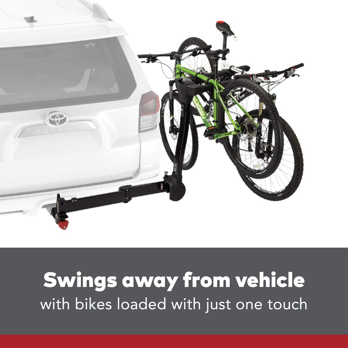 Yakima 4-Bike Hitch Mount Carrier, Swing-Away Bike Rack for Car, Truck, & SUV, FullSwing 4 - Heavy-Duty Bicycle Storage Equipment and Accessories for Vehicles