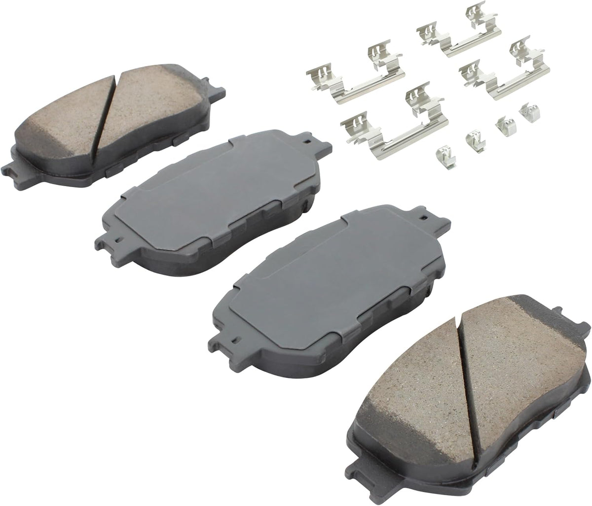 Premium Ceramic Front Brake Pads (1001-0908AC) Compatible with Lexus GS300 2006-2006, Lexus IS250 2009-2015