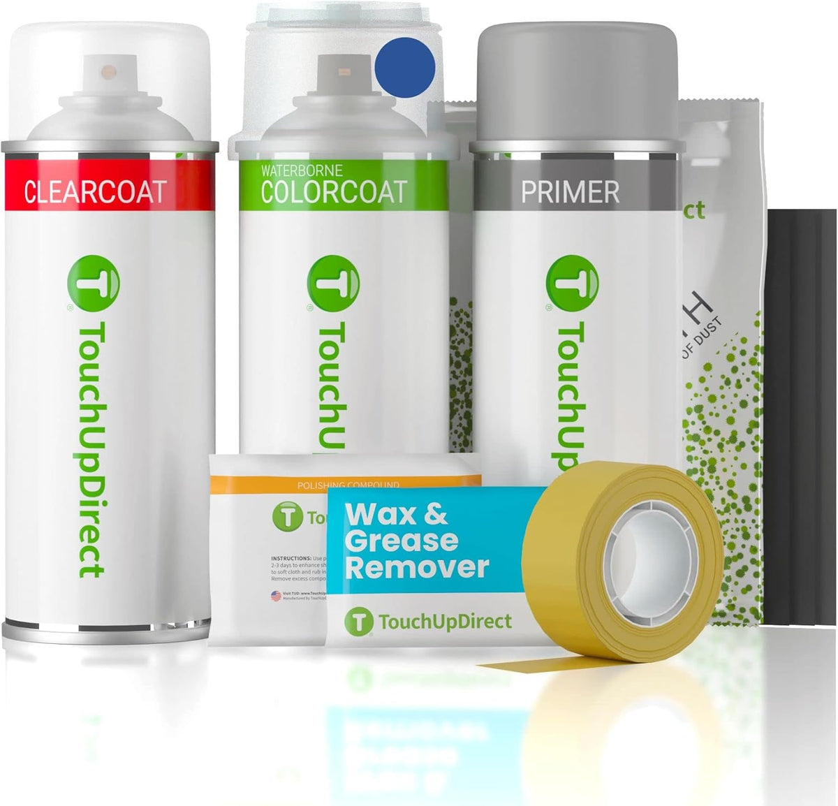 TouchUpDirect D09 Refraction Compatible with Toyota Exact Match Touch Up Paint Aerosol - Platinum Kit