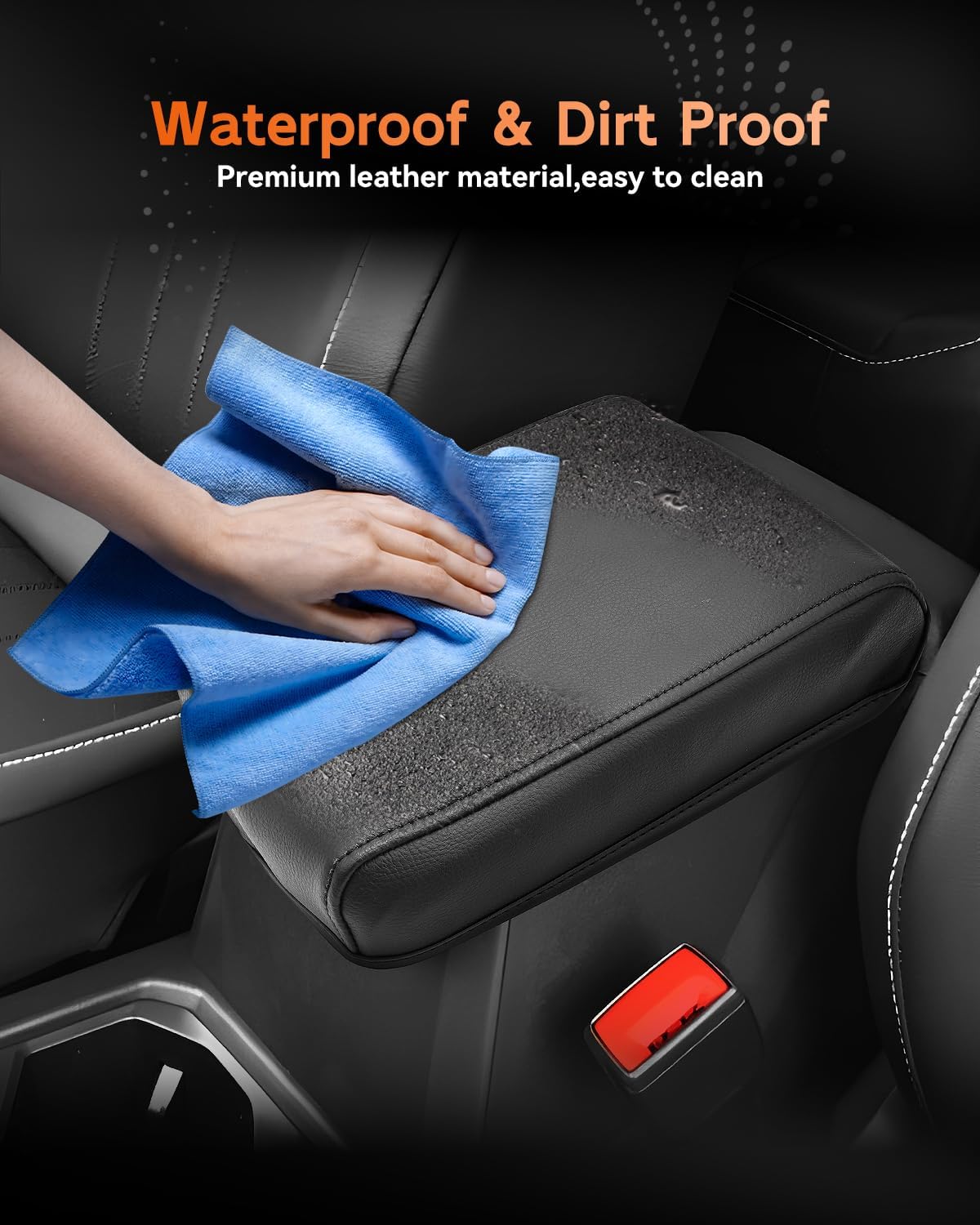 CDEFG for 2022 2023 2024 2025 Volkswagen Taos Center Console Cover Armrest Cover for 2022-2025 Taos Accessories Middle Console Arm Rest Protector