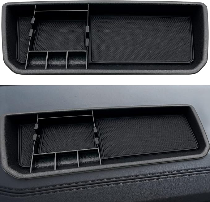 JOJOMARK for VW Atlas and Cross Sport Accessories Dashboard Organizer 2018 2019 2020 2021 2022 2023 Insert ABS Box Storage (Not fit for 2024)