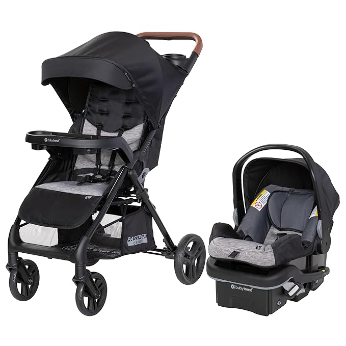 Baby Trend Passport Cargo Travel System (with EZ-Lift™ Plus Infant Car Seat), Black Bamboo