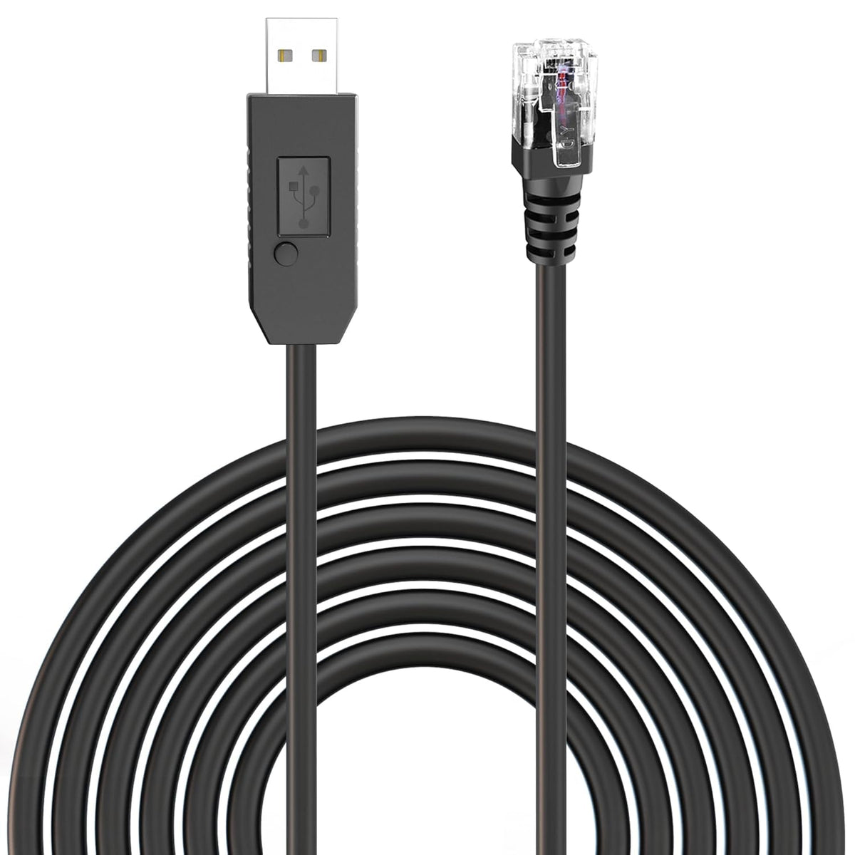 Radar Detector Cable, USB to RJ11 Plug Power Cord with Mute Function,Replacement Power Cable,for Escort Smart MAX 360 Passport Cobra 360 Unide R1/3/4/DFR8/9 Radenso XP etc Radar Detector.