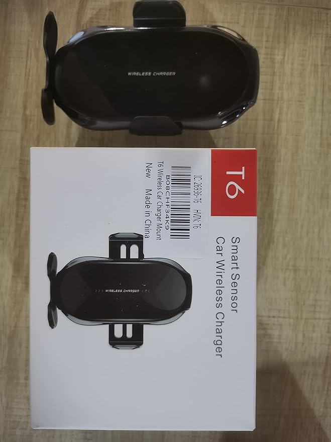 Wireless Car Charger,15W Qi Fast Charging Auto-Clamping Air Vent Windshield Dashboard Car Phone Mount,Long Arm Suction Cup Holder for iPhone Samsung LG