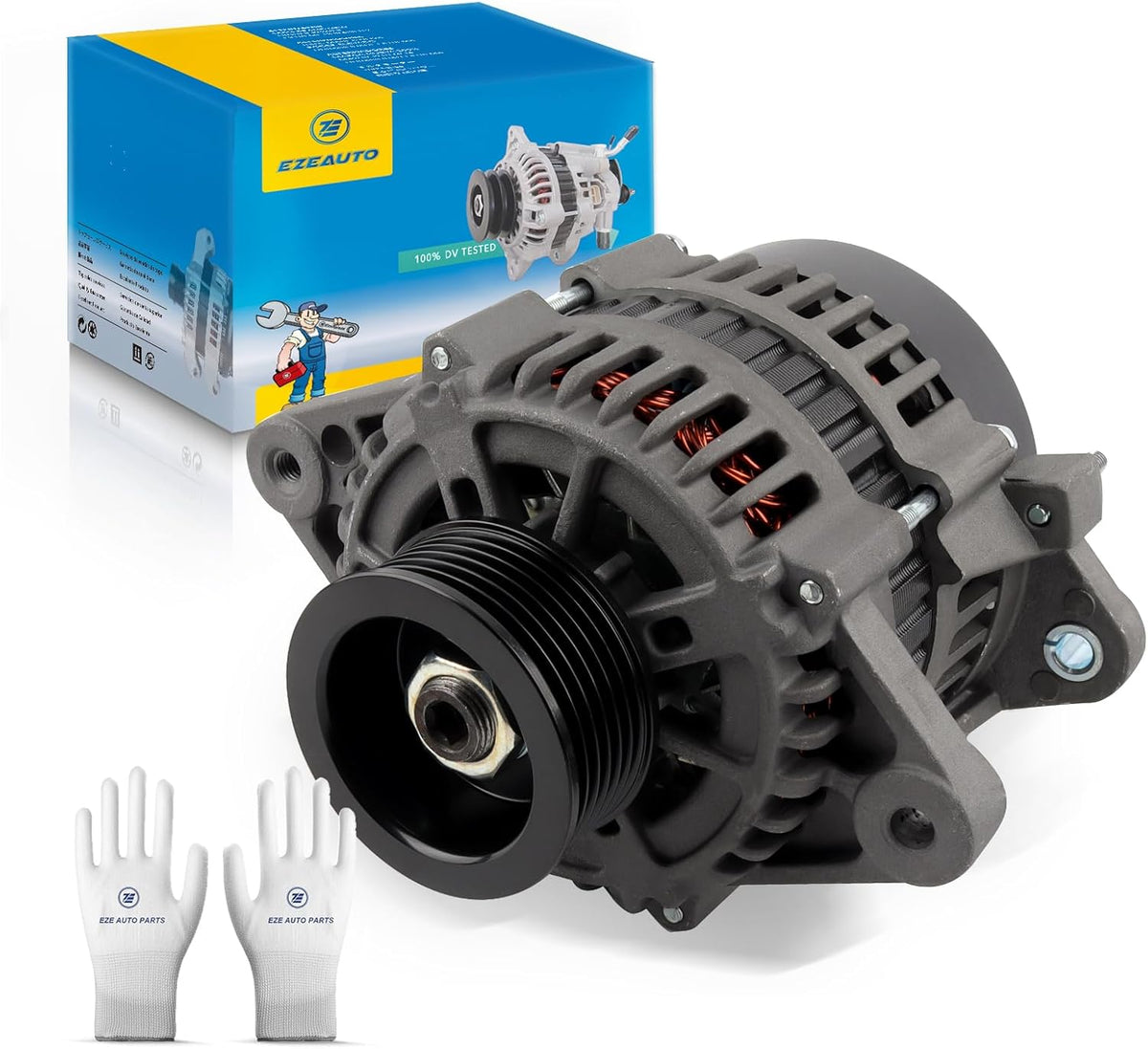 Ezexpreze 8460 New Alternator for Mercruiser Model 350 Mag MPI, 4.3L EFI, 454 Mag Bravo MPI, 5.7L Ski, 7.4L MIE, MX 6.2L 20099, 400-12151, Apr-93, 862031, 113685