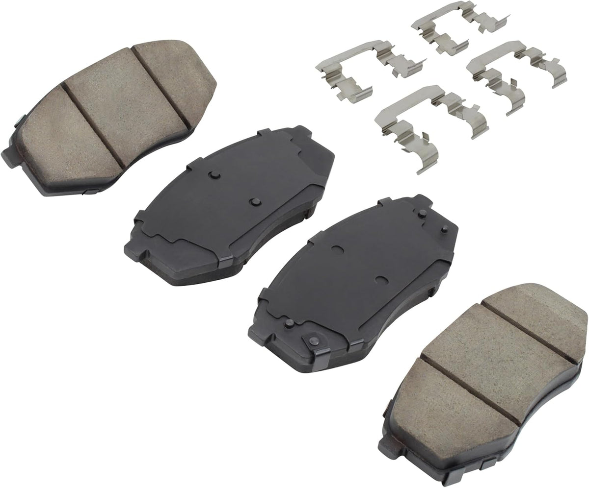 Premium Ceramic Front Brake Pads (1001-1447C) Compatible with Hyundai Tucson 2010-2012, Kia Sportage 2011-2011