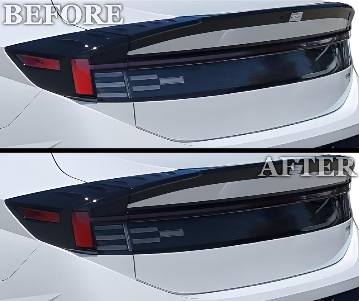 BOGAR TECH DESIGNS Precut for Hyundai Sonata 2024-2025 Full Headlight Taillight Tint Kit, Light Smoke