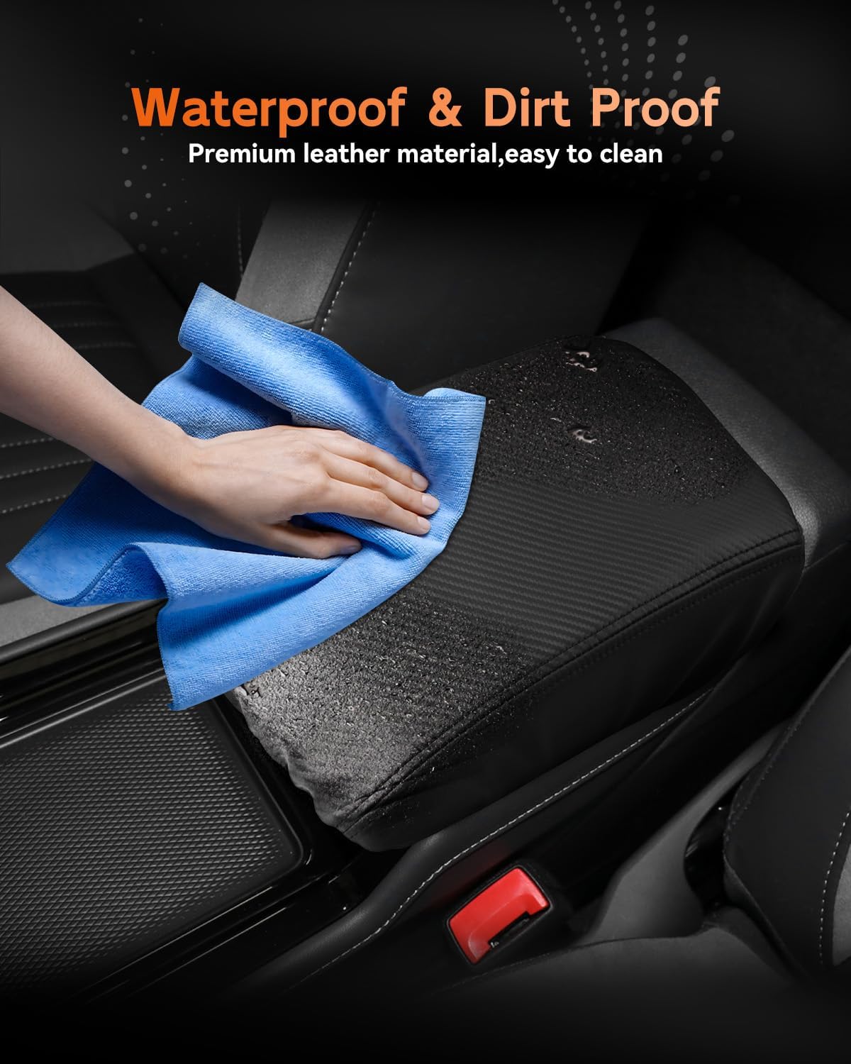 CDEFG for Volkswagen ID.4 2023-2025 Center Console Cover Armrest Box Cover for VW ID4 (Standard, S, S Plus) 2023 2024 2025 Accessories Console Arm Rest Protector