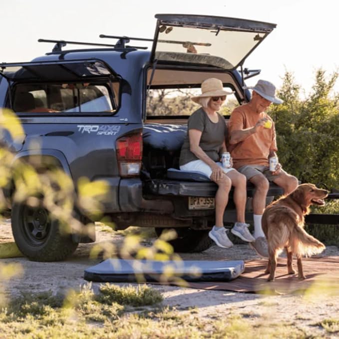 HEST Foamy Seat Cushion - Designed for Camping, Airplane Flights, Car Seats, and Office Chairs - Premium Comfort and Support on Any Surface - Temperature Resilient Foam - Waterproof Bottom
