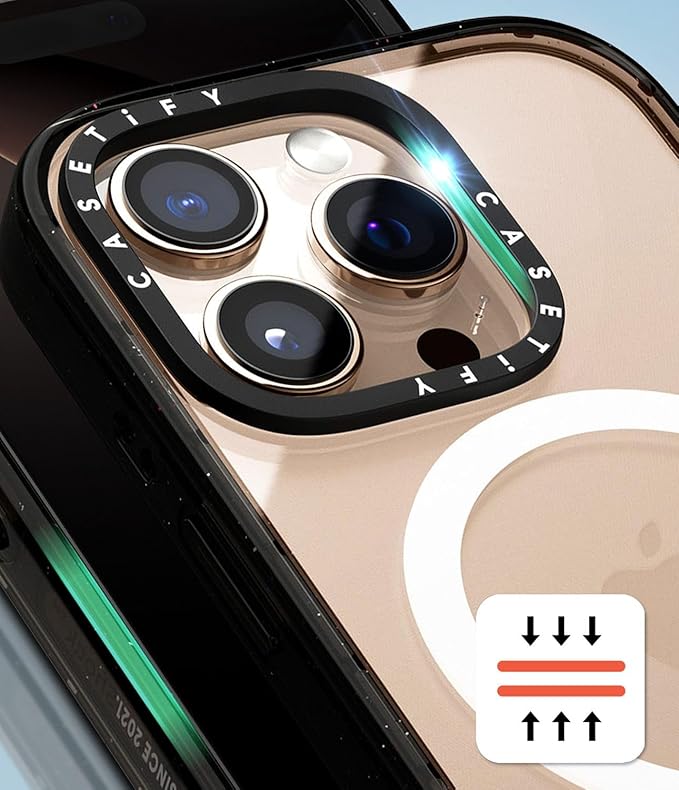 CASETiFY Impact Case for iPhone 16 Plus [Slim / 8.2 ft. 4X Military Grade Drop Protection/Compatible with Magsafe] - You are Stars Collage - Clear Black