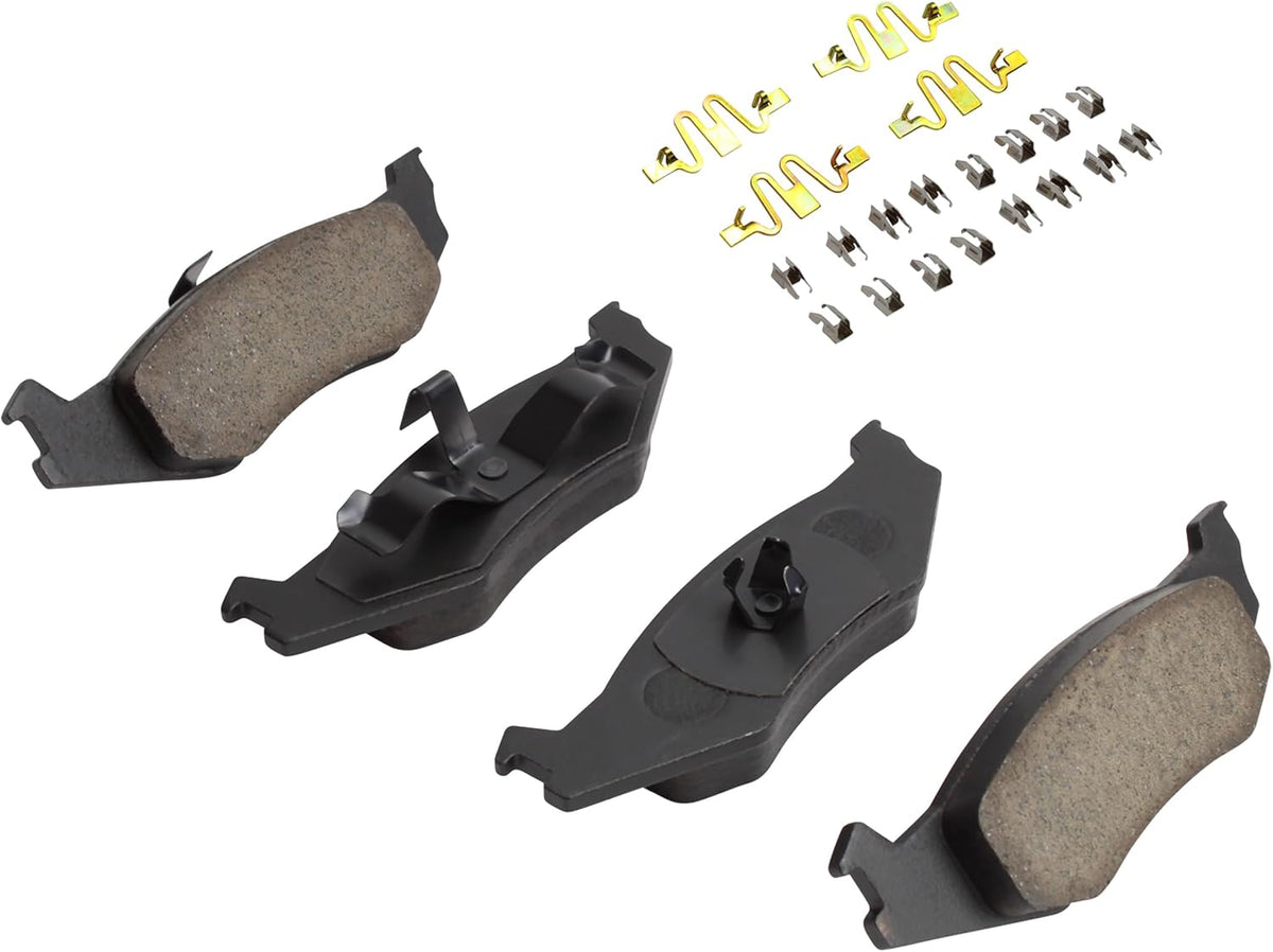 Premium Ceramic Rear Brake Pads (1001-0512C) Compatible with 1985-2010 Chrysler/Dodge/Eagle/Plymouth (300M/Acclaim/Breeze/Cirrus/Daytona/Dynasty/Imperial/Intrepid/Lancer & More)