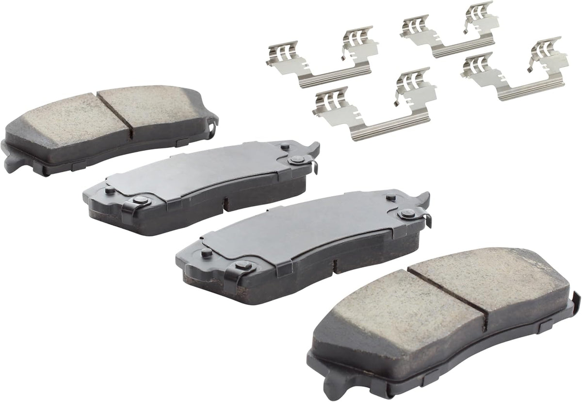 Premium Ceramic Front Brake Pads (1001-1056C) Compatible with Chrysler 300 2005-2023, Dodge Challenger 2009-2023, Dodge Charger 2006-2023, Dodge Magnum 2005-2008