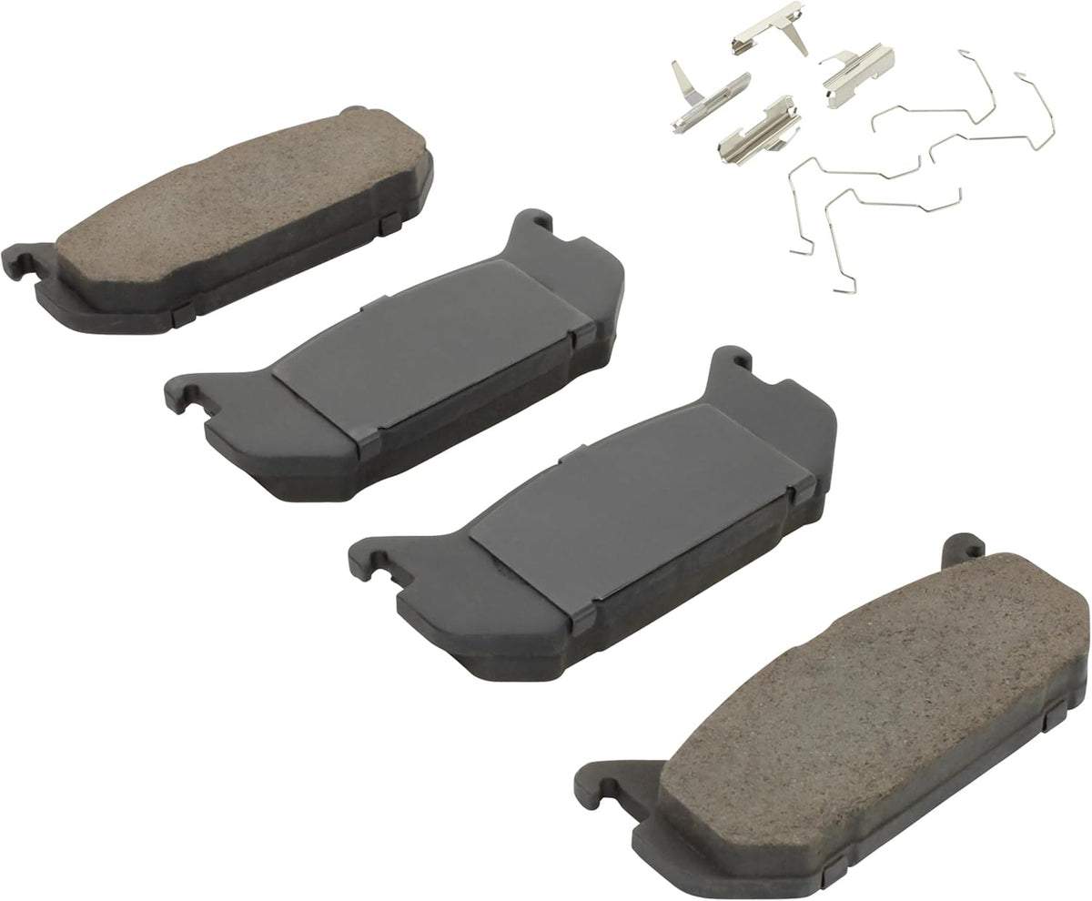 Premium Ceramic Rear Brake Pads (1001-0584C) Compatible with Ford Probe 1993-1997, Mazda 626 1993-2002, Mazda MX-6 1993-1997