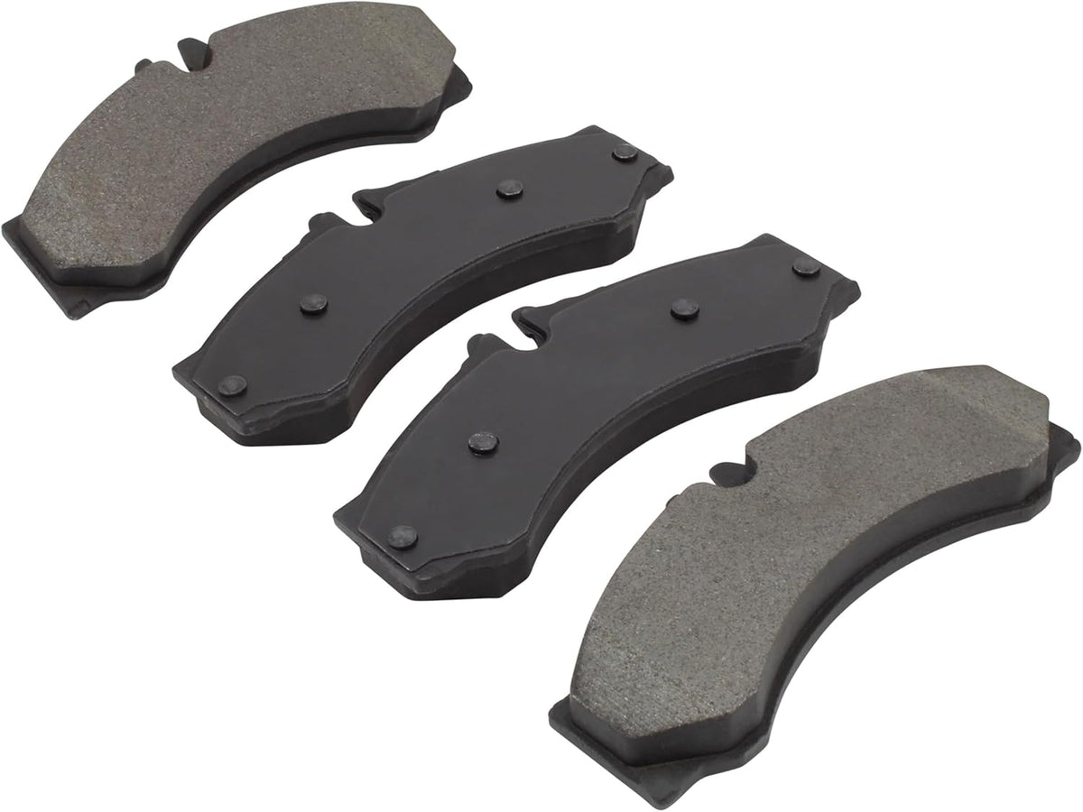 Premium Semi-Metallic Front Brake Pads (1001-1136M) Compatible with Dodge Sprinter 2500 2006-2003, Sprinter 3500 2006-2003, Freightliner Sprinter 2500 2006-2002, Sprinter 3500 2006-2002