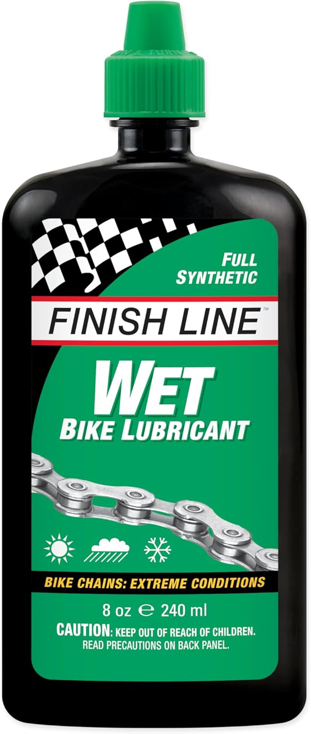 Finish Line WET Bike Lubricant Squeeze Bottle, 8 oz.