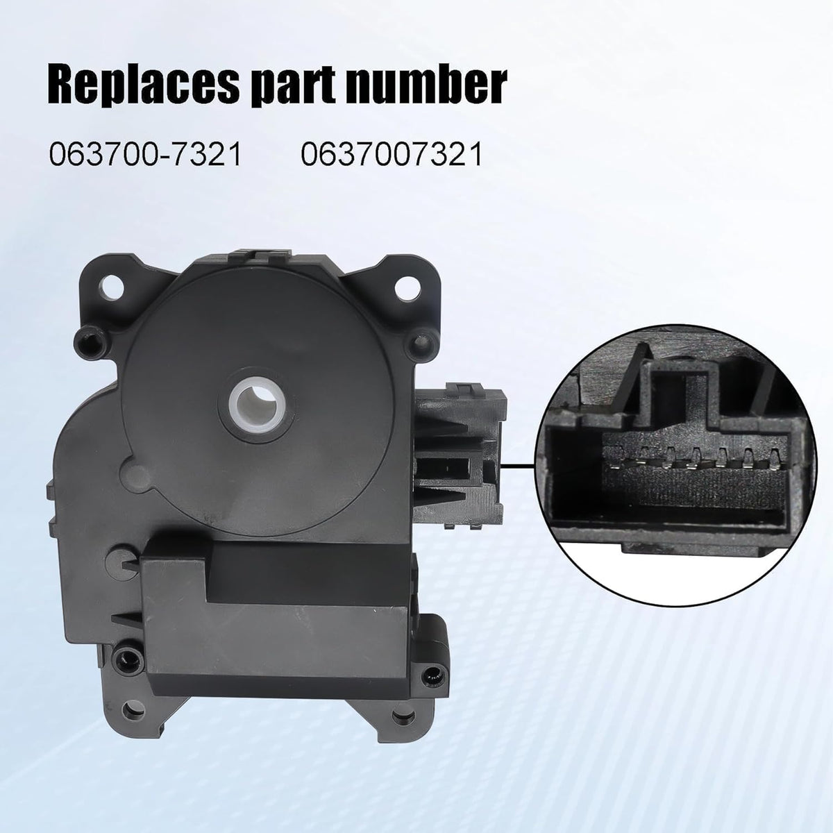 Auto Climate Control Flap Actuator Motor Compatible with Mitsubishi Galant Grandis Replace 063700-7321 0637007321 Car Climate Control Flap Actuator Motor