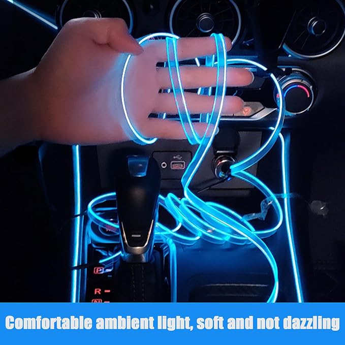 Car Interior Lights for BMW 7 Series 730d 730Ld 740d 740Ld 730i 730Li 740i 740Li 750i 750Li 745e 745Le LED Car Interior Atmosphere Lamp Car Ambient Lighting Kits,Ice Blue
