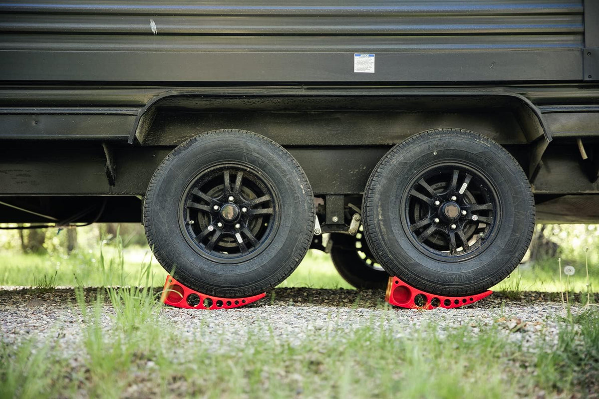 ANDERSEN HITCHES | 3604 RV and Trailer Accessories | 2-Pack Camper Leveler Blocks w/Rubber mats | Camper Leveling System | Outdoor Camping Levels