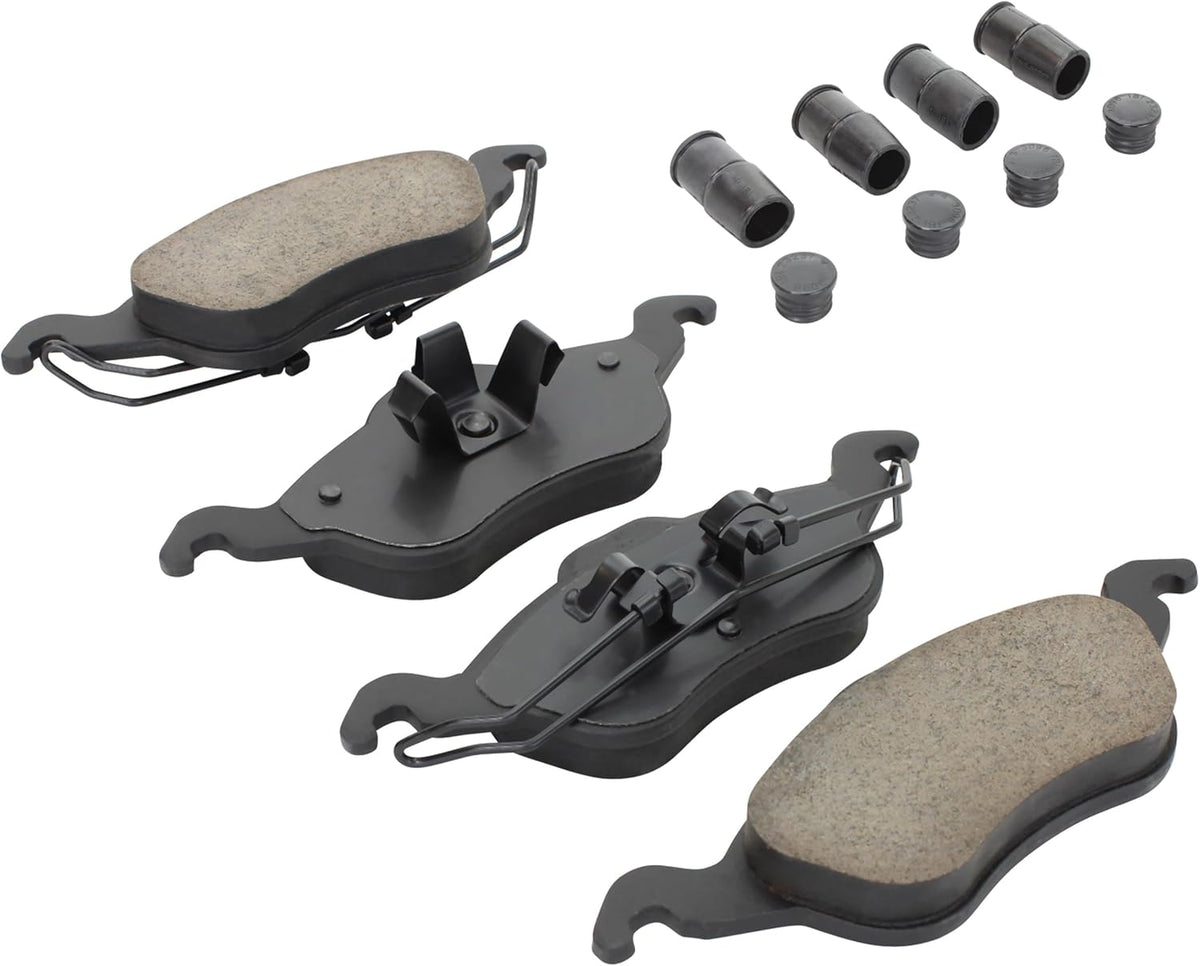 Premium Ceramic Front Brake Pads (1001-0816C) Compatible with Ford Focus 2000-2004