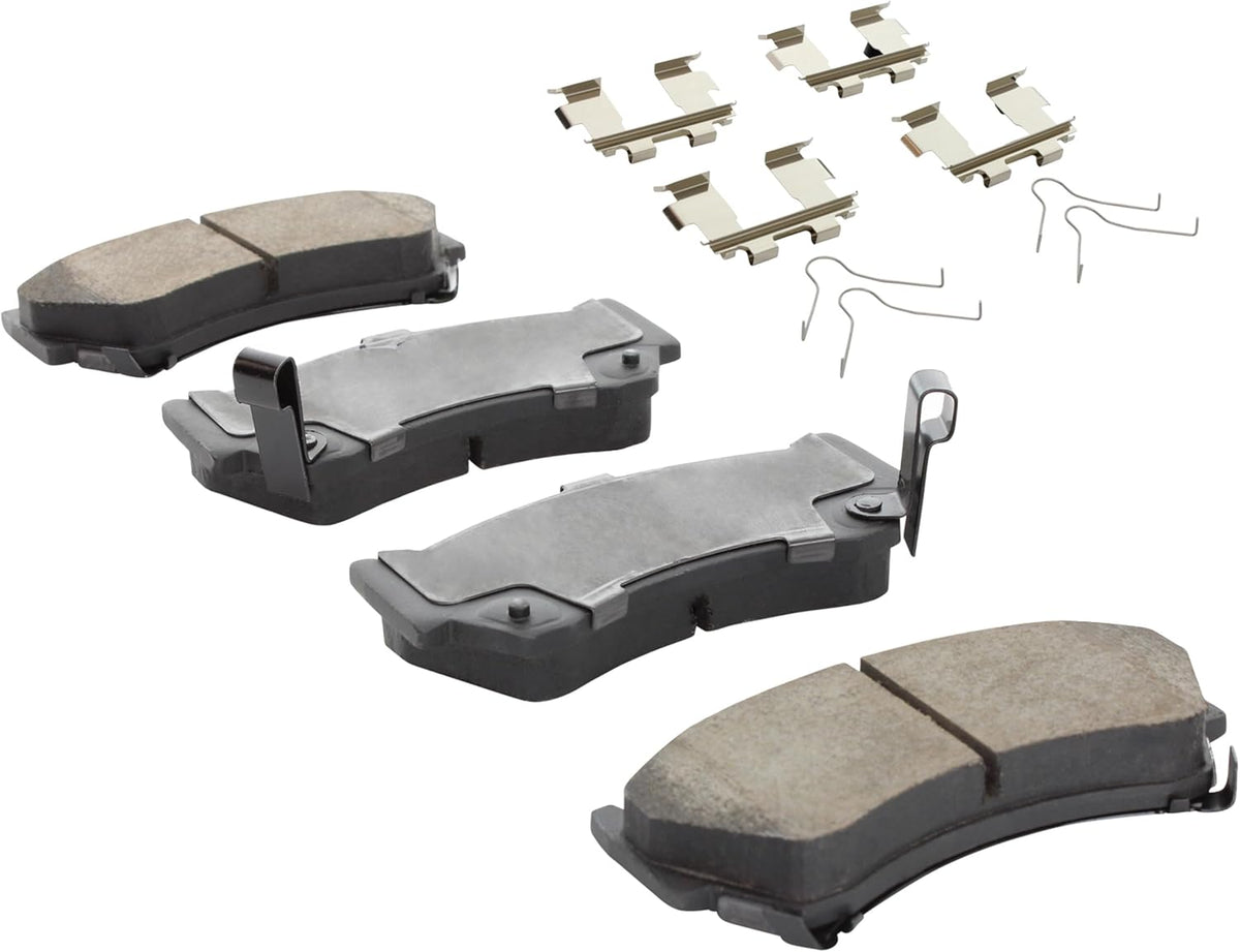 Premium Ceramic Front Brake Pads (1001-0668C) Replacement for Nissan 200SX 1998-1995, Lucino 2000-1996, Sentra 1999-1995