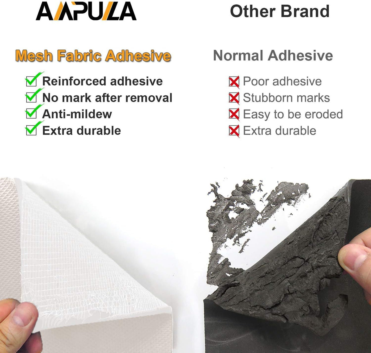 Ampulla GWP01S Super Thick Waterproof Garage Wall Protector, Designed in Germany - 2 Pieces in One Roll (1/6" Thickness)