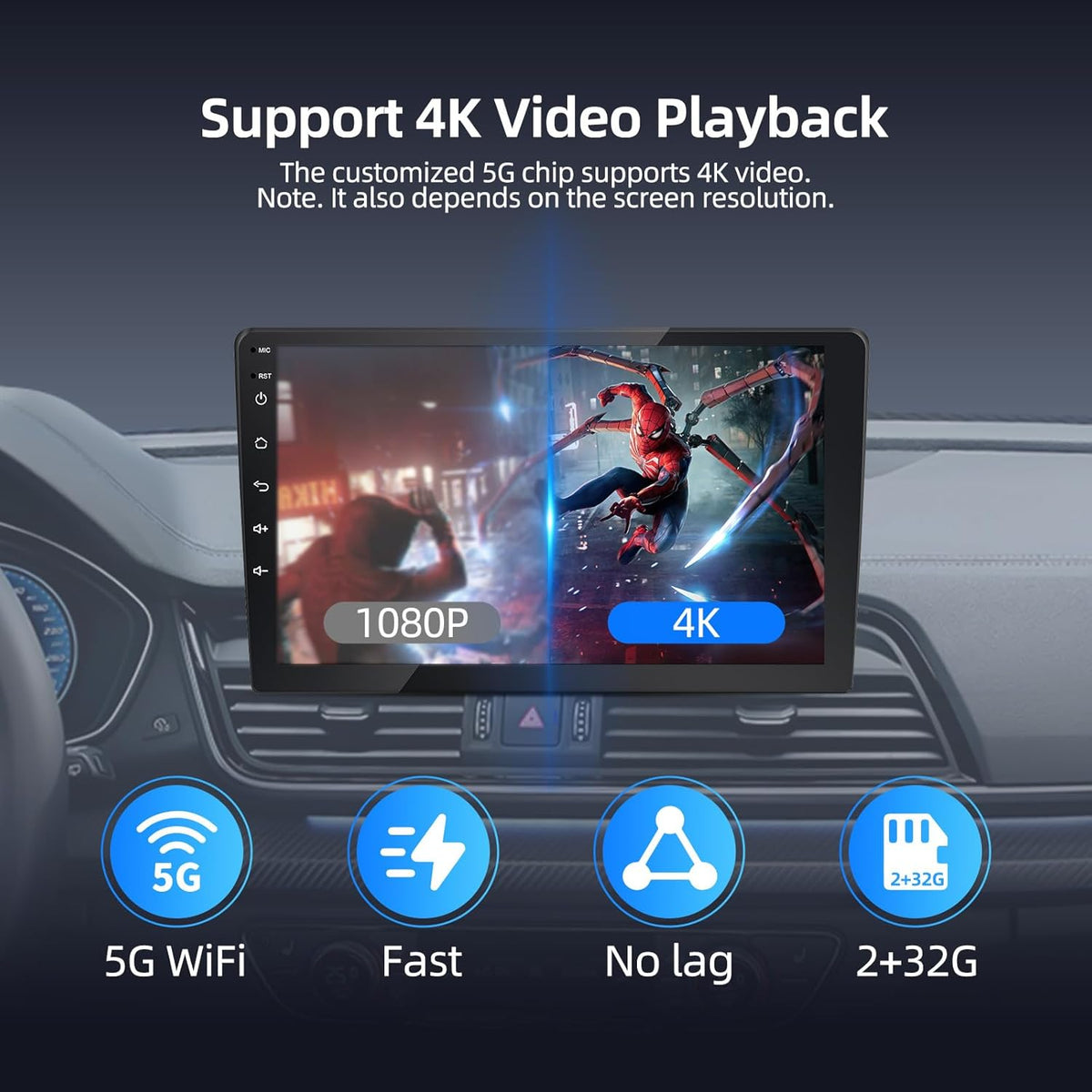 Wireless CarPlay & Android Auto Adapter with Play Store/YouTube/Netflix/Disney+[32GB] Support Screen Mirroring/TF Card/USB Drive,Fit for Built-in Wired CarPlay Car,FEXIER X Car Play Video Magic AI Box