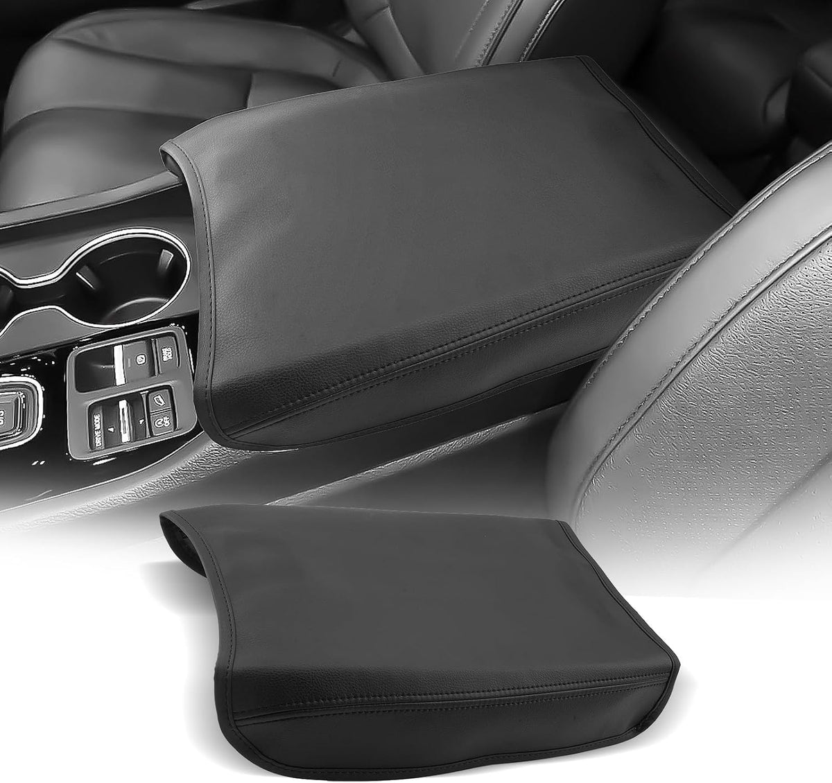 CDEFG for Honda Passport 2024-2025 2026 Center Console Cover Armrest Box Cover for Passport (EX-L, TrailSport, Black Edition) 2024 2025 2026 Accessories Console Arm Rest Protector