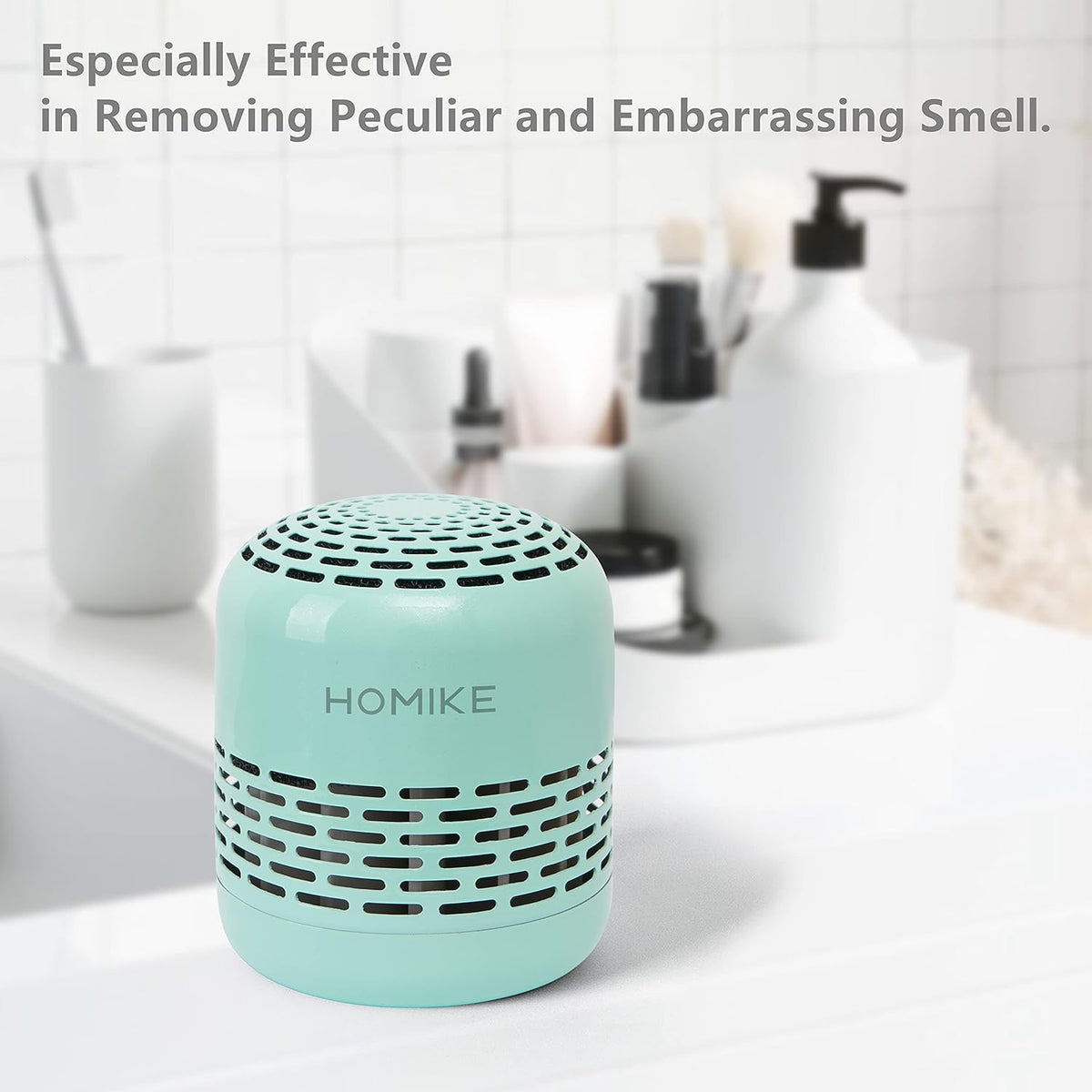HOMIKE Refrigerator Deodorizer, Odor Eliminator,Last up to 10 Years for Car,Closet,Shoes Cabinet,Fridge and Freezer,Outperforms Baking Soda and Activated Carbon (Green)