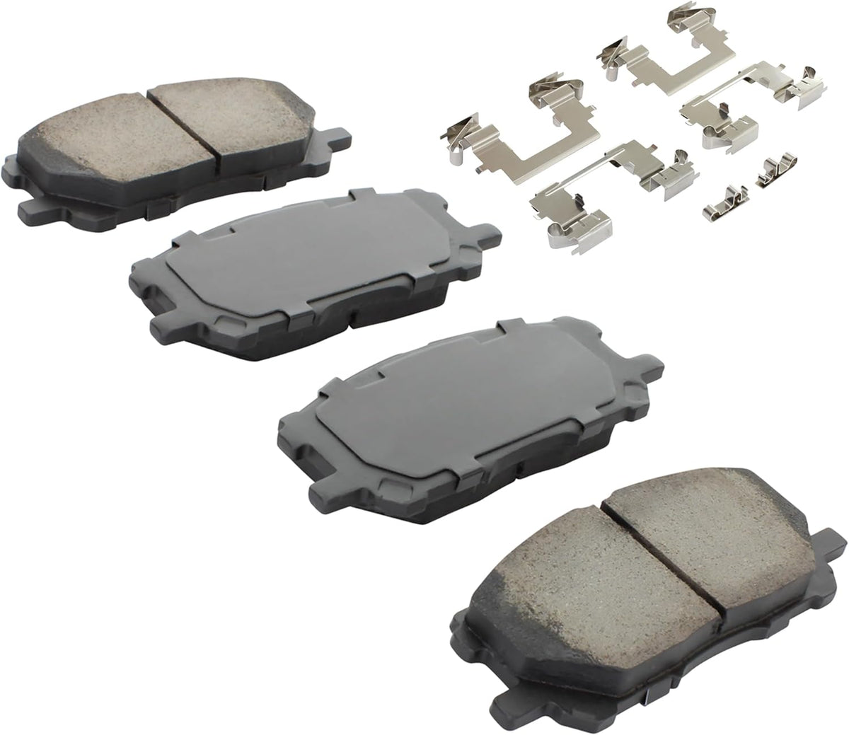 Premium Ceramic Front Brake Pads (1001-1005C) Replacement for Lexus RX330 2006-2004, RX350 2009-2007, RX400h 2008-2006, Toyota Highlander 2007-2006