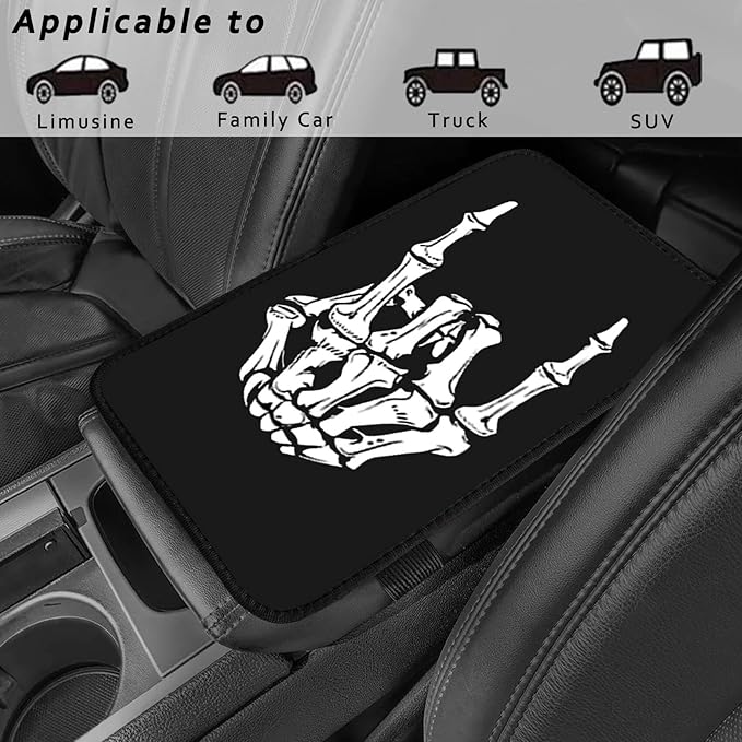 Ladybug Vehicle Center Console Armrest Cover Pad,Ladybug Cute Car Accessories Soft Middle Console Cushion Pad,Auto Arm Rest Mat Decor Ladybugs Gifts for Women Men Dad for Most Vehicle SUV Truck