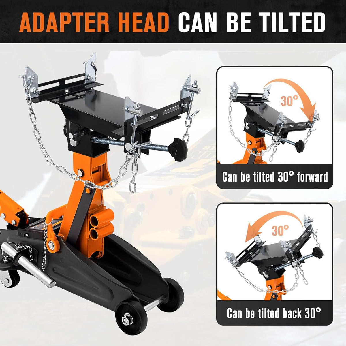 Transmission Jack Adapter for Cars, Trucks, and Other Vehicles, 1/2 Ton Universal Transmission Jack Adapter,1100 lbs/0.5 T Loading Gearbox Removal Adaptor for Hydraulic Floor Jack Conversion Garage Au