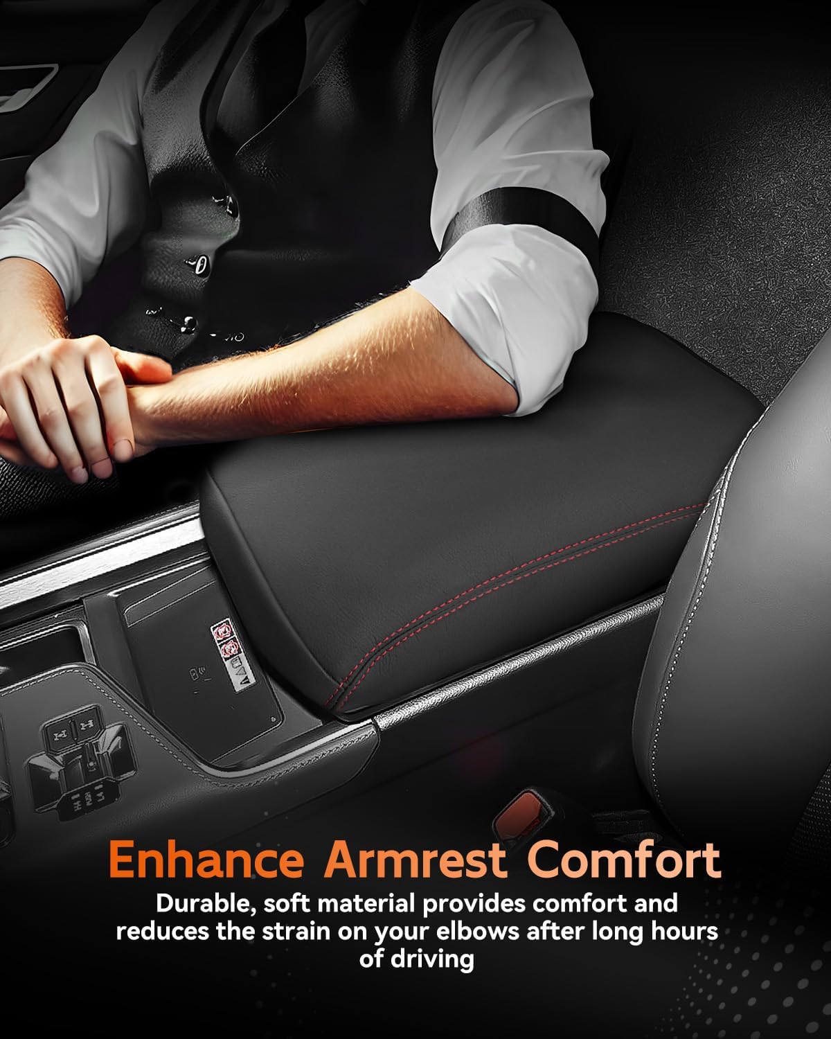 CDEFG for 2024 2025 Lexus GX 550 Center Console Cover Armrest Box Cover for GX550 (Premium, Premium Plus, Luxury, Luxury Plus, Overtrail, Overtrail Plus) Accessories Console Arm Rest Protector