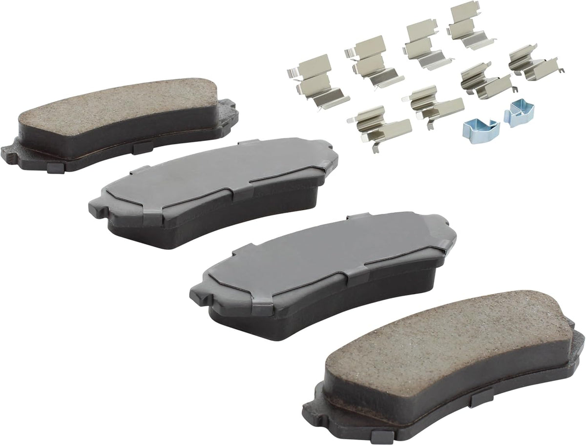 Premium Semi-Metallic Rear Brake Pads (1001-0773M) Compatible with Lexus LX470 1998-2007, Toyota Land Cruiser 1998-2007