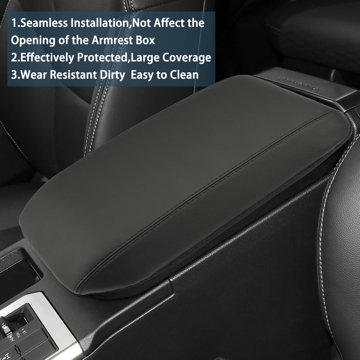 Ruiya Armrest Cover for Toyota Prado LC250 J250 Center Console,for Toyota Land Cruiser 250 Accessories Soft Comfy Center Console Lid Cover Compatible with 2024 2025 Land Cruiser 1958/First Edition