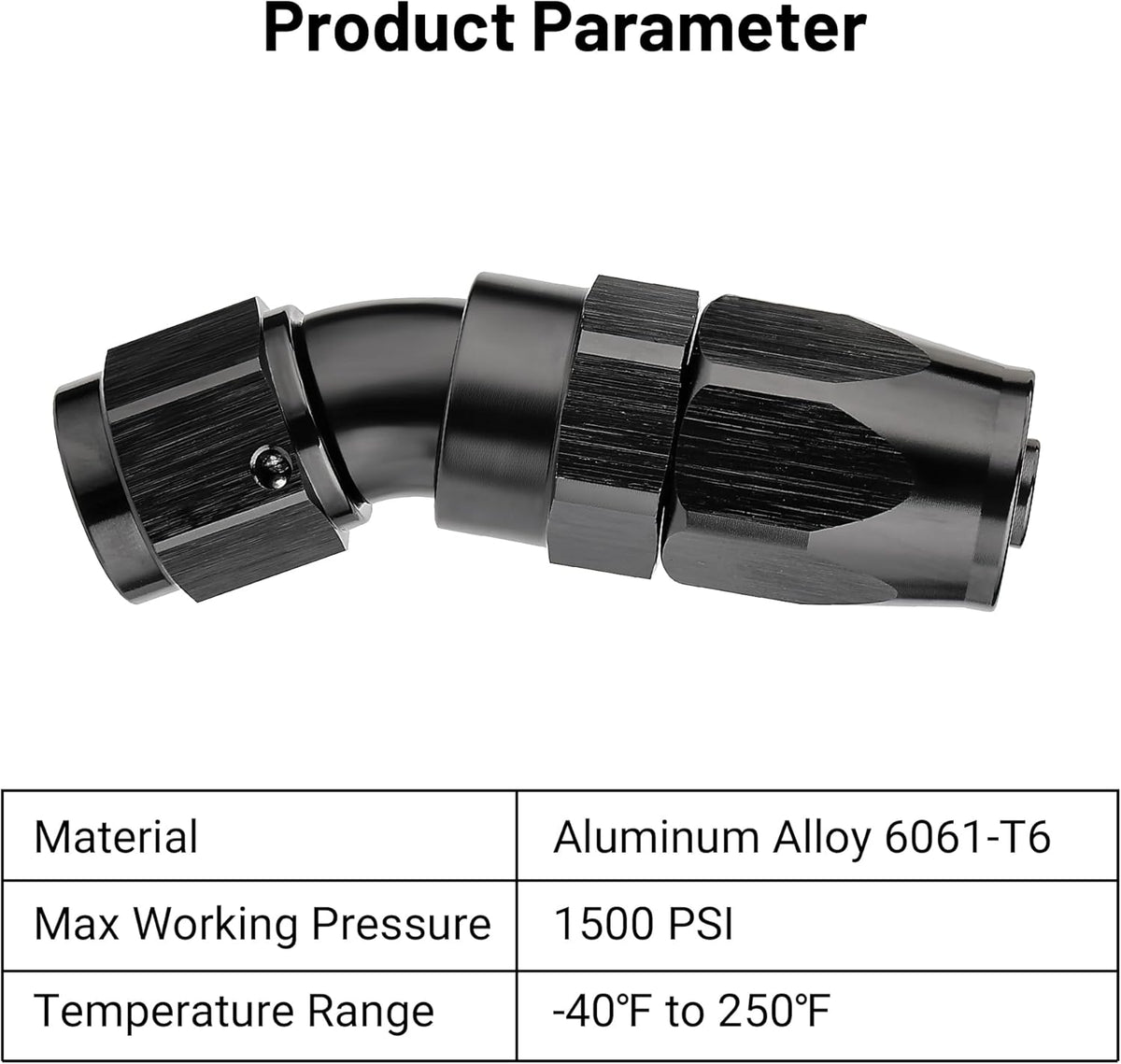 EVIL ENERGY 6AN 30 Degree One Piece Full Flow Hose End Fitting Swivel For CPE Braided Hose