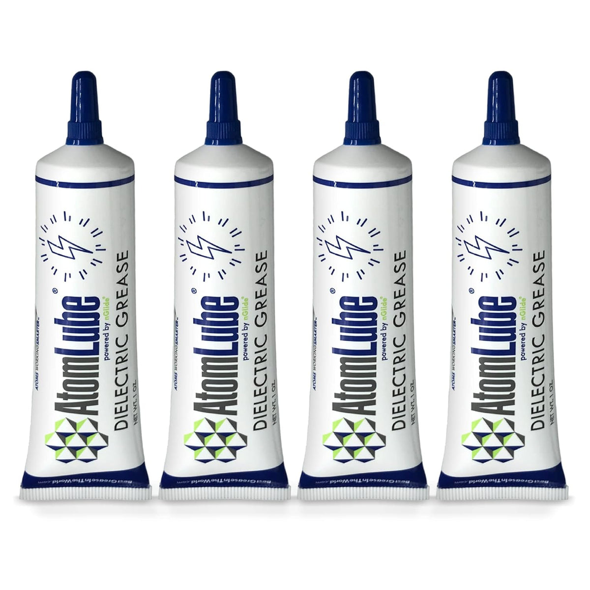 Dielectric Grease, 4-Pack 1oz Tube | Waterproof for Electrical Connectors, Switches, and Sensors | Safe High Temp & Multipurpose Electrical Grease