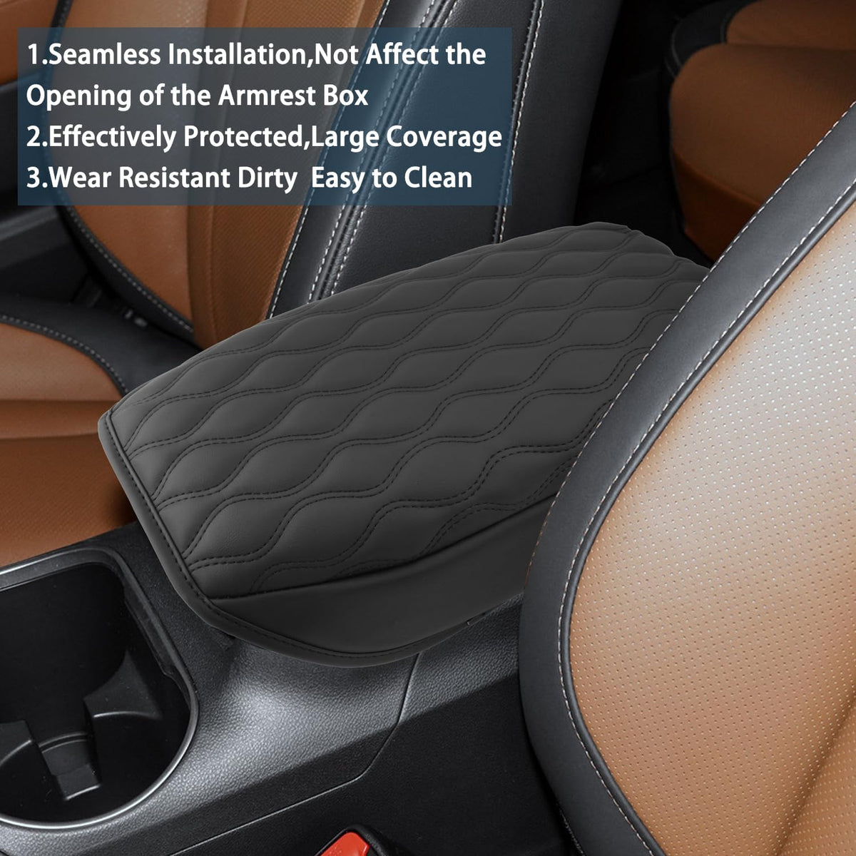 Ruiya 2025 Outback Armrest Cover,for Subaru Outback Wilderness 2025 Accessories Center Console Cover Compatible with 2020-2023 2024 2025 Subaru Outback Wilderness/Touring/Premium/Base/Limited