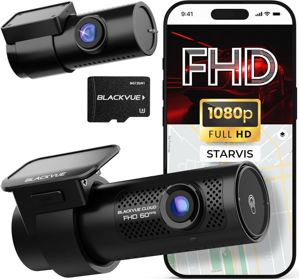 BlackVue DR770X-2CH II Dash Cam – Dual Full HD Front & Rear, Enhanced Visual Clarity, Fast Boot, USB-C Install, Effortless Video Playback via Wi-Fi, Cloud Remote Access, Smart Parking Mode (512GB)