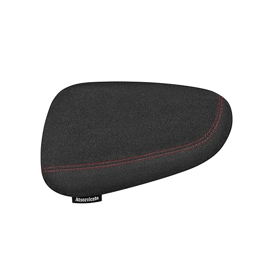 Alcantane style car leg knee pads memory foam car center console knee cushions car leg pads protect knee and leg elbow pads car copilot Universa version (Red line right leg pad)