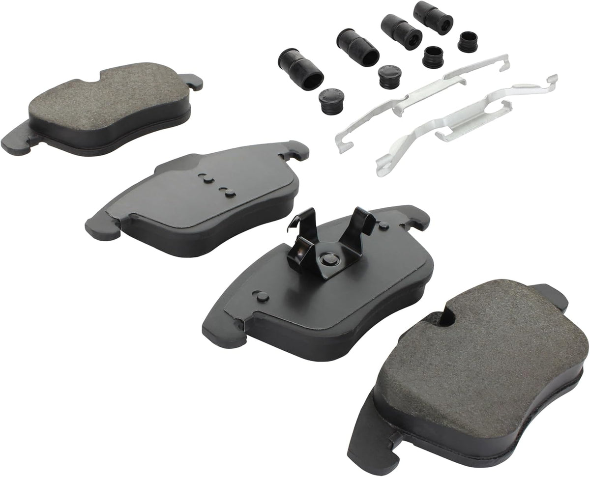 Premium Semi-Metallic Front Brake Pads (1001-1241M) Compatible with 2005-2018 Jaguar/Land Rover/Peugeot (207/207 Compact/3008/LR2/Range Rover Evoque/RCZ/S-Type/Vanden Plas/XF/XJ/XJ8/XK)