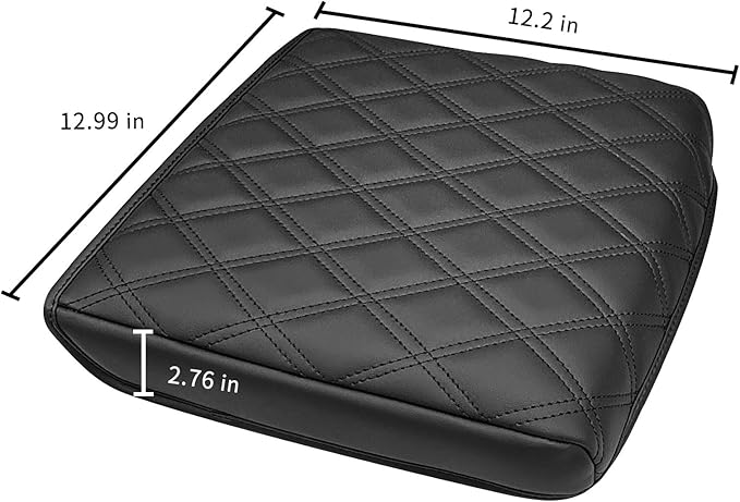 Xaido Center Console Cover for 2021-2025 2026 Ford F150 & 2022-2025 2026 F150 Lightning Work Surface Console Accessories, Leather Armrest Protector Pad (Only fit for Work Surface Console)