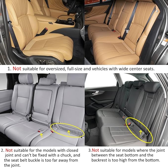 West Llama Linen Car Seat Covers,Bottom Seat Covers for Cars Include 1 Pair Front Driver Seat Pad Mat and 1 Rear Bench Cover Universal Fits 90% Vehicles,SUVs,Cars,Sedans(3Piece-Gray)