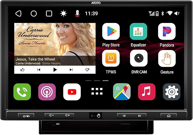 [10.1inch QLED Display] ATOTO S8 Ultra Plus Double Din Car Stereo, 6G+128G Android in-Dash Video Receiver, Wireless Carplay & Android Auto,Dual Bluetooth w/aptX HD, VSV&LRV,Built-in 4G, S8G2109UP