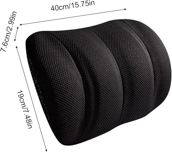 1 Piece Automotive Seat Lumbar Support Pillow for Hyundai Santa Fe 2019-2023, Driving Lower Back Cushion Ergonomic Orthopedic Posture Rest