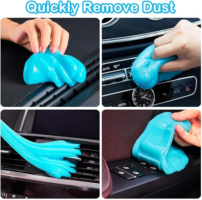 Car Cleaning Gel for Ferrari Roma 2024, 200g × 2 Pack Car Interior Cleaner Slime, Auto Detailing Tools, Auto Dust Car Crevice Cleaner
