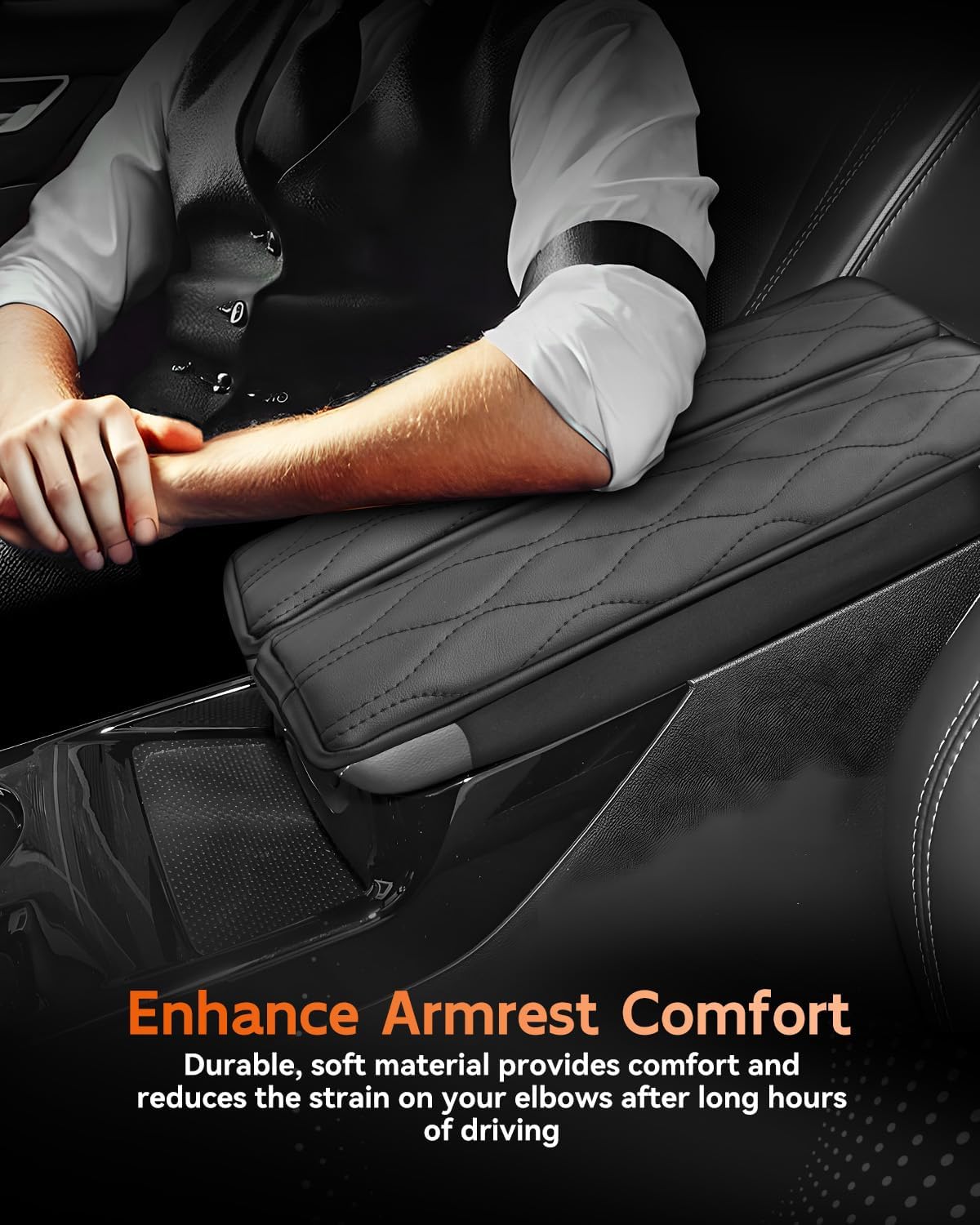 CDEFG for 2021-2025 Buick Envision S Center Console Cover Armrest Box Cover for Envision S (Preferred, Sport Touring, Avenir) 2021 2022 2023 2024 2025 Accessories Console Arm Rest Protector