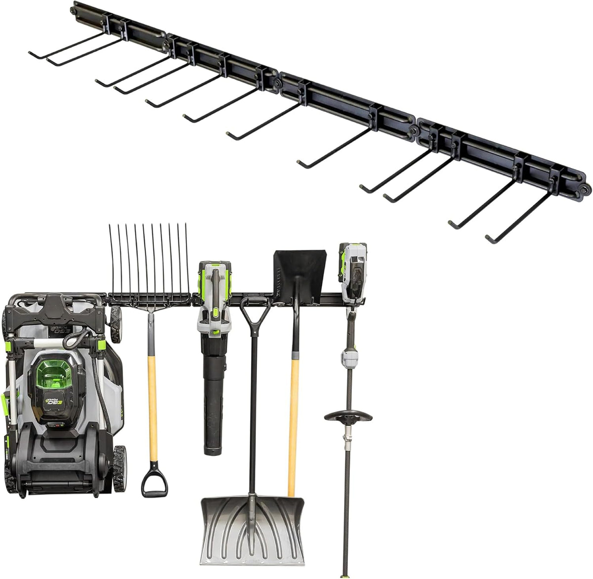StoreYourBoard 64" Modular Garage Garden Tool Organizer Wall Mount – Heavy Duty Garden Tool Rack for Garage Organization and Storage, Wall Tool Organizer for Shovels, Rakes, Yard Tools, Holds 600 lbs