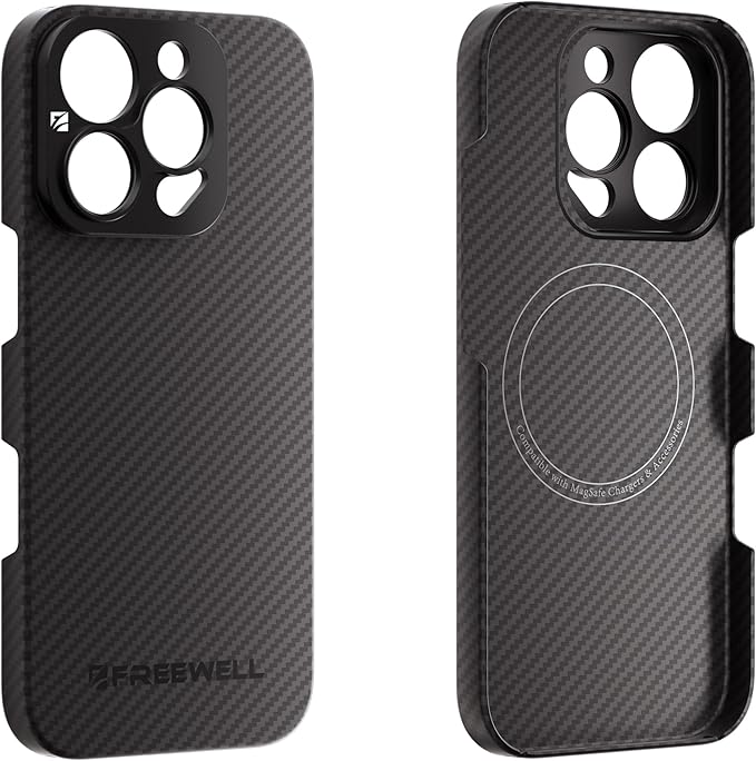 FREEWELL Pro Filmmaker Case for iPhone 16 Pro - Magnetic Filters & 17mm Lens Mount Black