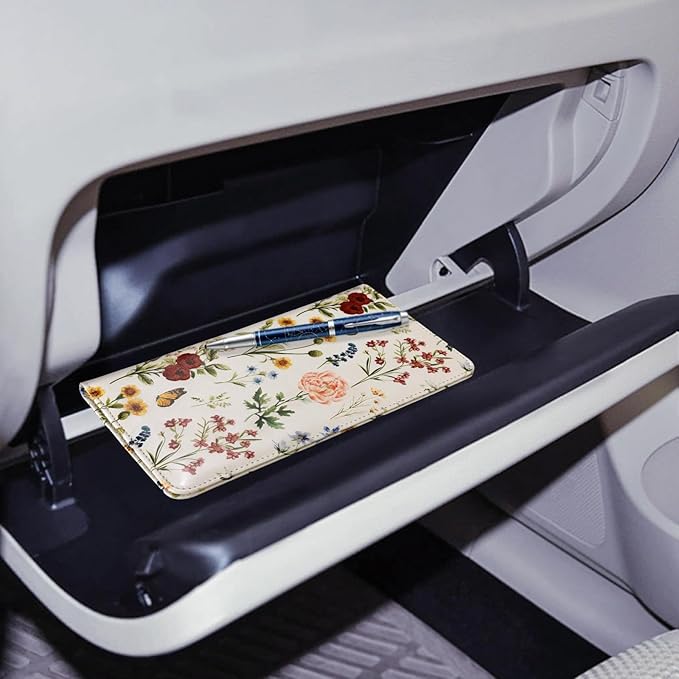 CoBak Car Registration and Insurance Holder - Vehicle Glove Box Car Organizer,Auto Truck Comparment Accessories Case with Magnetic Closure for Driver License,Cards